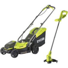 Ryobi RLM1833BLT1825M 18v ONE+ Cordless Lawnmower & Grass Trimmer