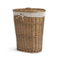 Habitat Oval Willow Linen Basket - Natural