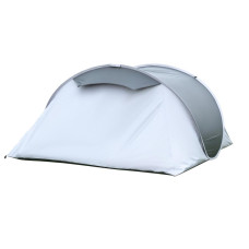 Pro Action 4 Man 1 Room Pop Up Camping Tent - Black & Grey