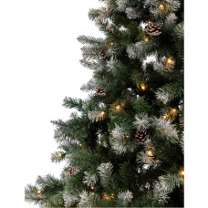 Habitat 8ft Oscar Pre-Lit Pine Cone Christmas Tree - Green