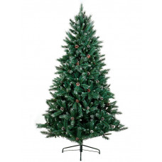 Premier Decorations 7ft Selwood Pine Christmas Tree With Cones - Green