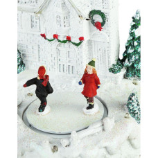 Home Christmas Castle With Ice Rink Christmas Decoration