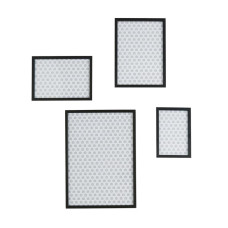 Habitat Pack Of 4 Aluminus Metal Picture Frames - Black (No 18x24 Frame)