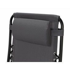 Home Zero Gravity Outdoor Chair Recliner Sun Lounger  - Grey