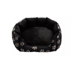 Paw Print Oval Pet Bed - Small