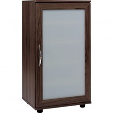 Contemporary Storage Cabinet - Walnut Effect (Scratch On Back Panel)