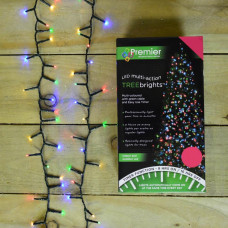 Premier Decorations 2000 LED Christmas Lights With Timer - Multi-Coloured