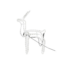 Home LED Animated Nodding Reindeer - Bright White