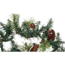 Home 6ft Pre-Lit Snow Tipped Christmas Garland