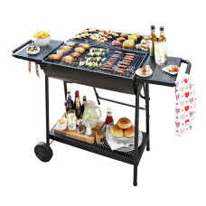 Deluxe Lovo Charcoal Party BBQ - Black