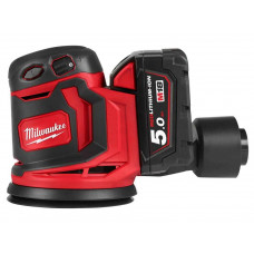 Milwaukee M18BOS125-502B 18v Li-ion Random Orbital Sander - 2 Batteries
