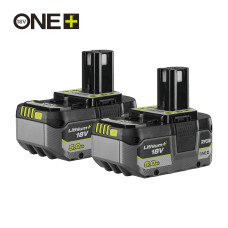 Ryobi RB1850X2 18V ONE+™ 5.0AH Lithium+ Compact Battery Twin Pack