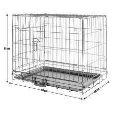 Home Single Door Dog & Cat Crate - Small (Door Pin Missing)