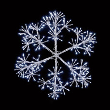 Premier Decorations 60cm Silver Starburst Snowflake Christmas Decoration