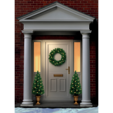 Premier Decorations Pre-Lit Christmas Door Set