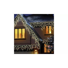 Premier Decorations 960 LED Christmas Icicle Lights - Warm White