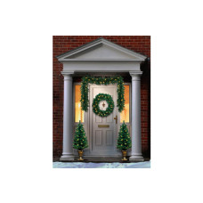 Premier Decorations Pre-Lit Christmas Door Set (No Wreath Lights)