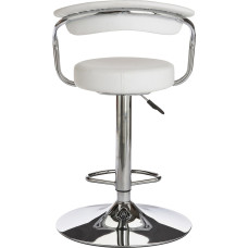Executive White Gas Lift Bar Stool