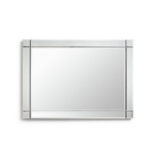 Habitat Rectangular Bevelled Wall Mirror - Silver (Slight Chip To 1 Corner)