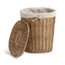 Habitat Oval Willow Linen Basket - Natural