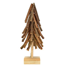 Home Winters Christmas Cabin Tree Light - Brown