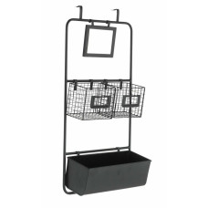 Home Overdoor Storage Set - Matt Black