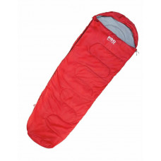 ProAction 250GSM Mummy Sleeping Bag - Red