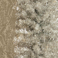 Premier Decorations 6ft Pencil Slim Pine Christmas Tree - Silver