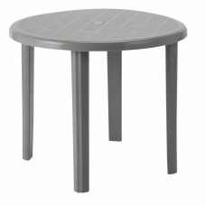 Home 4 Seater Round Garden Table - Light Grey