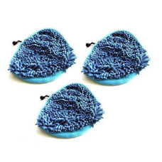 Pack of 3 Coral Vax S2 Bionaire H2O H20 Compatible Steam Mop Hard Floor Cleaning Pads