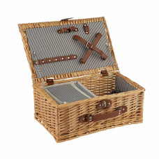 Optima Two Person Picnic Hamper Basket With Cooler