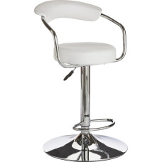 Home Executive Gas Lift Bar Stool - White