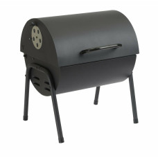 Home Table Top Oil Drum Charcoal BBQ - Black