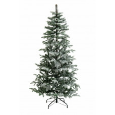 Home 6ft Snowy Natural Cluster Christmas Tree - Green