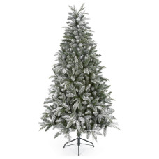 Premier Decorations 7ft Flocked Lapland Spruce Christmas Tree - Green