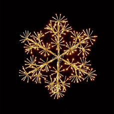 Premier Decorations 60cm Starburst Christmas Snowflake - Warm White