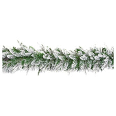 Premier Decorations 1.8m Snow Christmas Garland - Green