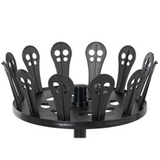 Home Spiral Open Shoe Rack - Black