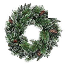 Heart of House Prelit Wreath Christmas Decoration - Snowtipped