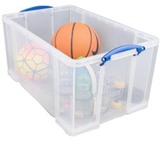 Really Useful 84 Litre Storage Box - Clear (No Lid)