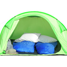 Pro Action Pattern 4 Man 1 Room Pop Up Camping Tent - Green