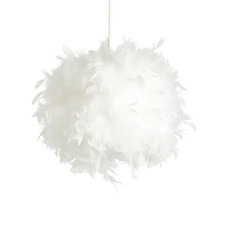 Home Feather Light Shade - White