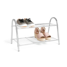 Habitat Boutique 2 Tier Wire Shoe Rack – Chrome