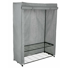 Home Covered Double Wardrobe - Grey