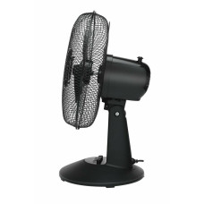 Challenge 12 Inch 3 Speed Oscillating Desk Fan - Black