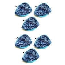 Pack Of 6 Coral H20 Compatible Steam Mop Hard Floor Cleaning Pads