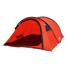 ProAction 4 Man 1 Room Pop Up Camping Tent - Orange