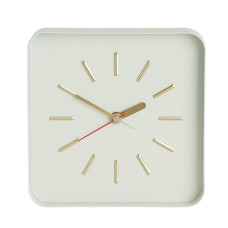Habitat Lester Metal Alarm Clock - White