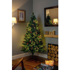 Premier Decorations 4ft LED Snow Tipped Christmas Tree - Green