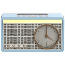 Bush Classic Retro Analogue Clock Radio - Blue